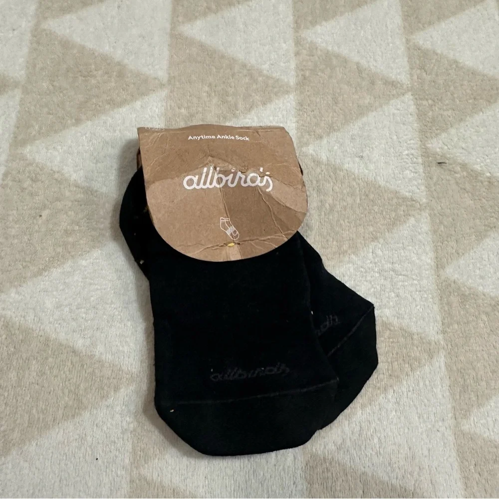 Allbirds anytime ankle socks solid black
